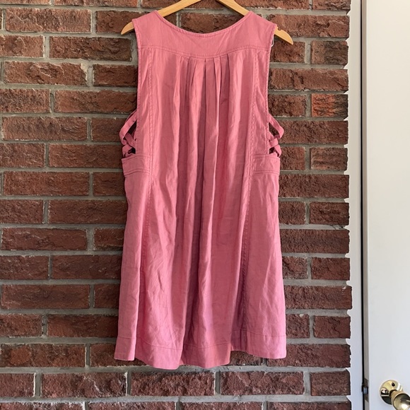 Free People ‘Moonshine’ pink linen mini dress - Picture 8 of 9